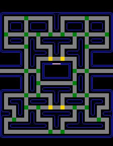 Simplified map showing intersection tiles